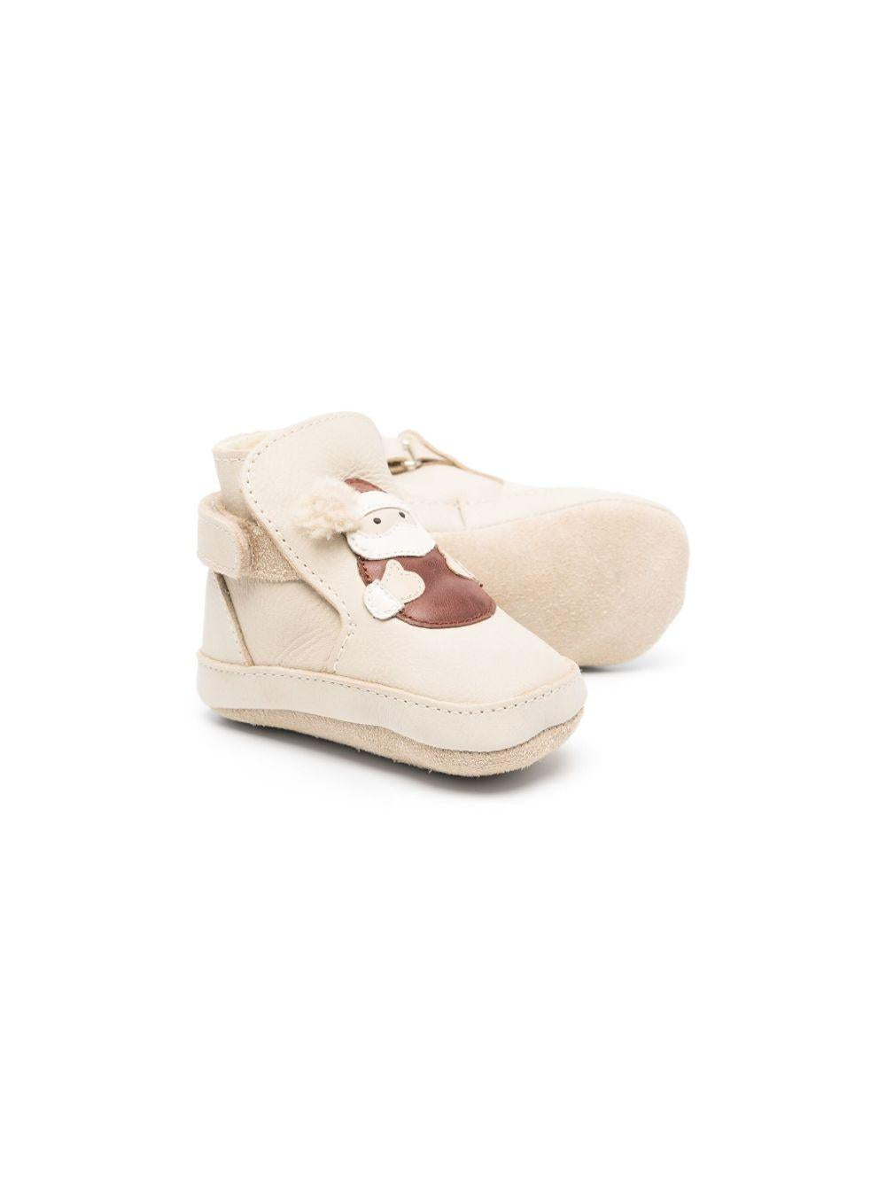Stivali per neonato Donsje beige con Babbo Natale 1035704 PU007 DONSJE 