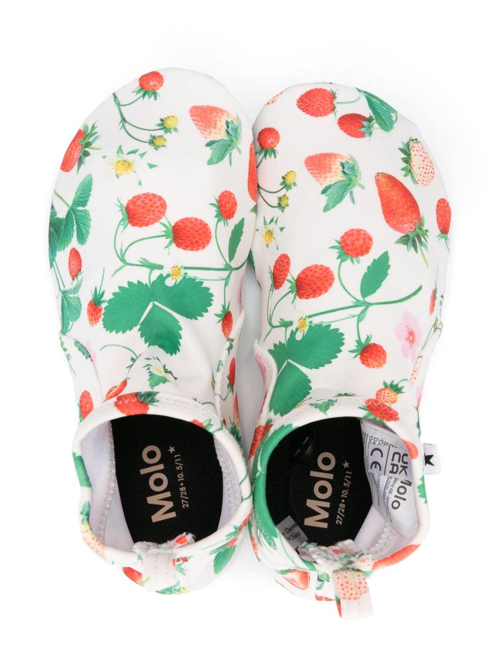 Scarpette da mare per bambina Molo bianco Zimba con linguetta sul tallone e suola in gomma 7S25U302 9247 MOLO 