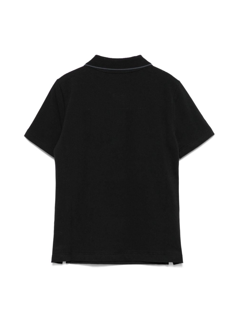 Polo con ricamo per bambino Calvin Klein Kids nero con colletto stile polo IB0IB02370 BEH CALVIN KLEIN KIDS 