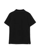Polo con ricamo per bambino Calvin Klein Kids nero con colletto stile polo IB0IB02370 BEH CALVIN KLEIN KIDS 