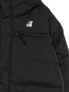 Giubbino Le Vrai 4.0 Aurele per bambino K-Way Kids nero con chiusura frontale nascosta K6141CW USY K-WAY KIDS 