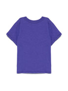 T-shirt per bambina Mini Rodini viola con tasca applicata sul petto 2522013645 PURPLE MINI RODINI 
