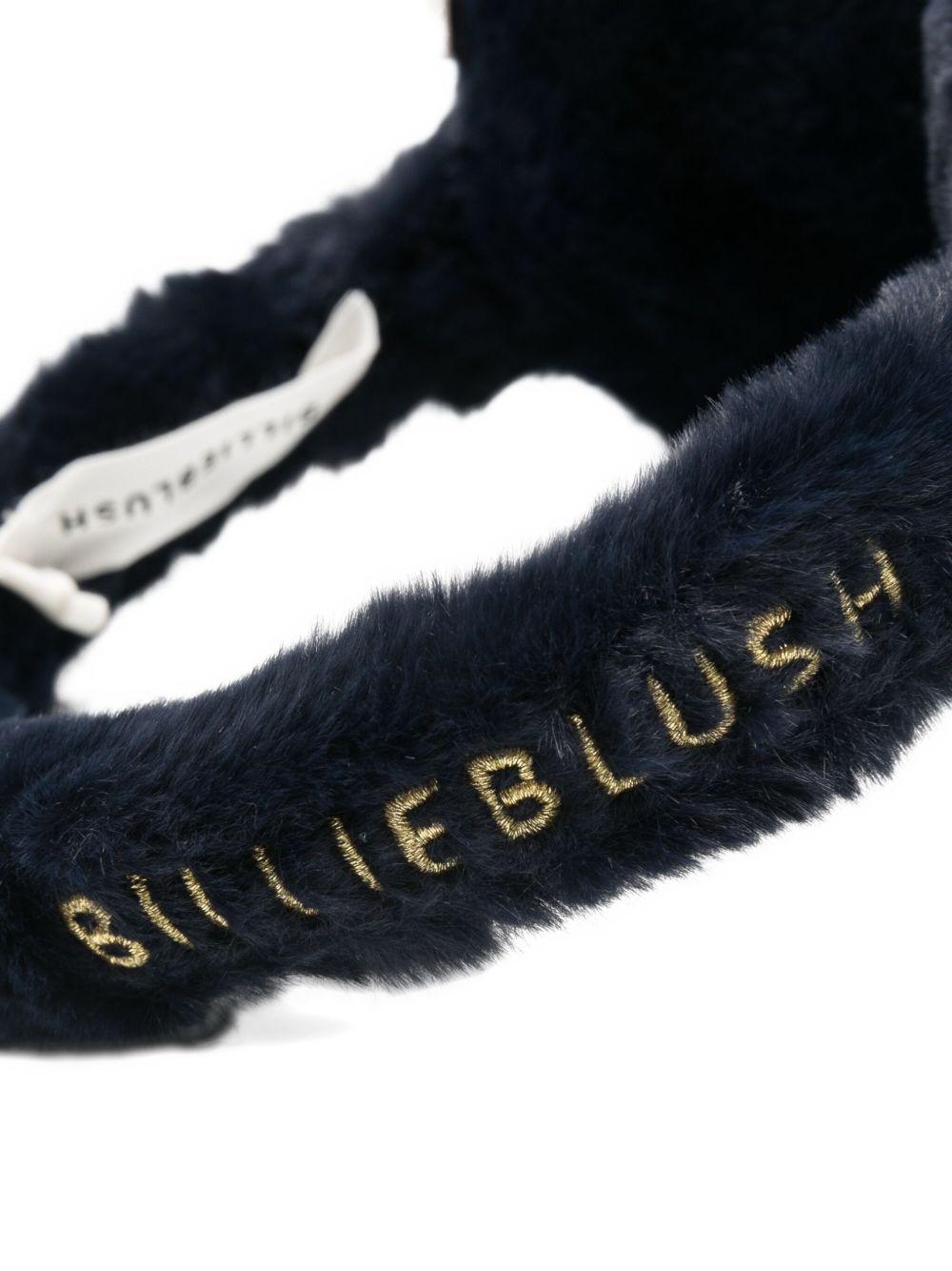 Paraorecchie per bambina Billieblush blu con logo ricamato U21648 85T BILLIEBLUSH 