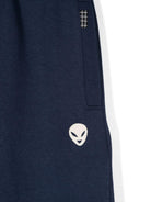 Pantaloni sportivi Adan per bambino Molo blu con trama jersey 1W24I202 8947 MOLO 