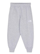 Pantaloni grigi per bambino sportivi effetto mélange con ricamo The North Face Kids NF0A89HU DYX1 THE NORTH FACE 