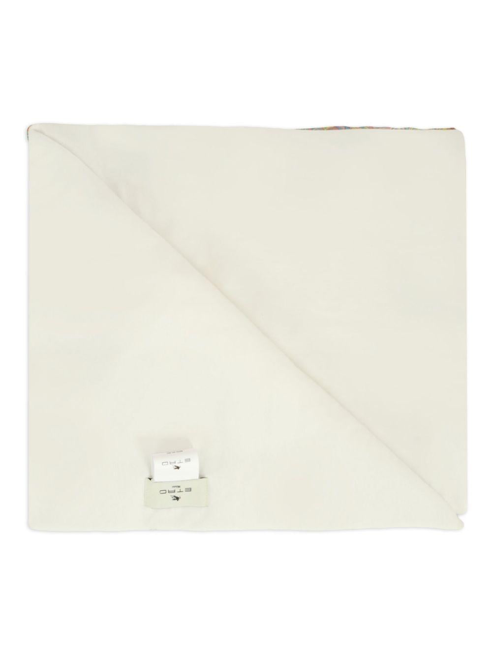 Coperta per neonati ETRO KIDS bianca con dettaglio Pegaso GX0540 Z3186 101MC ETRO KIDS 