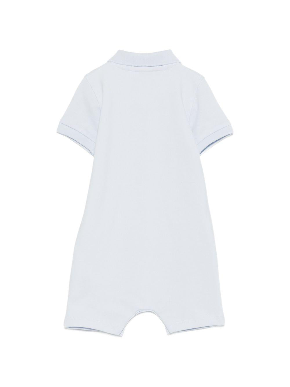 Tutina per neonato Boss Kids azzurra con dettaglio applicato J53033 771 BOSS KIDS 