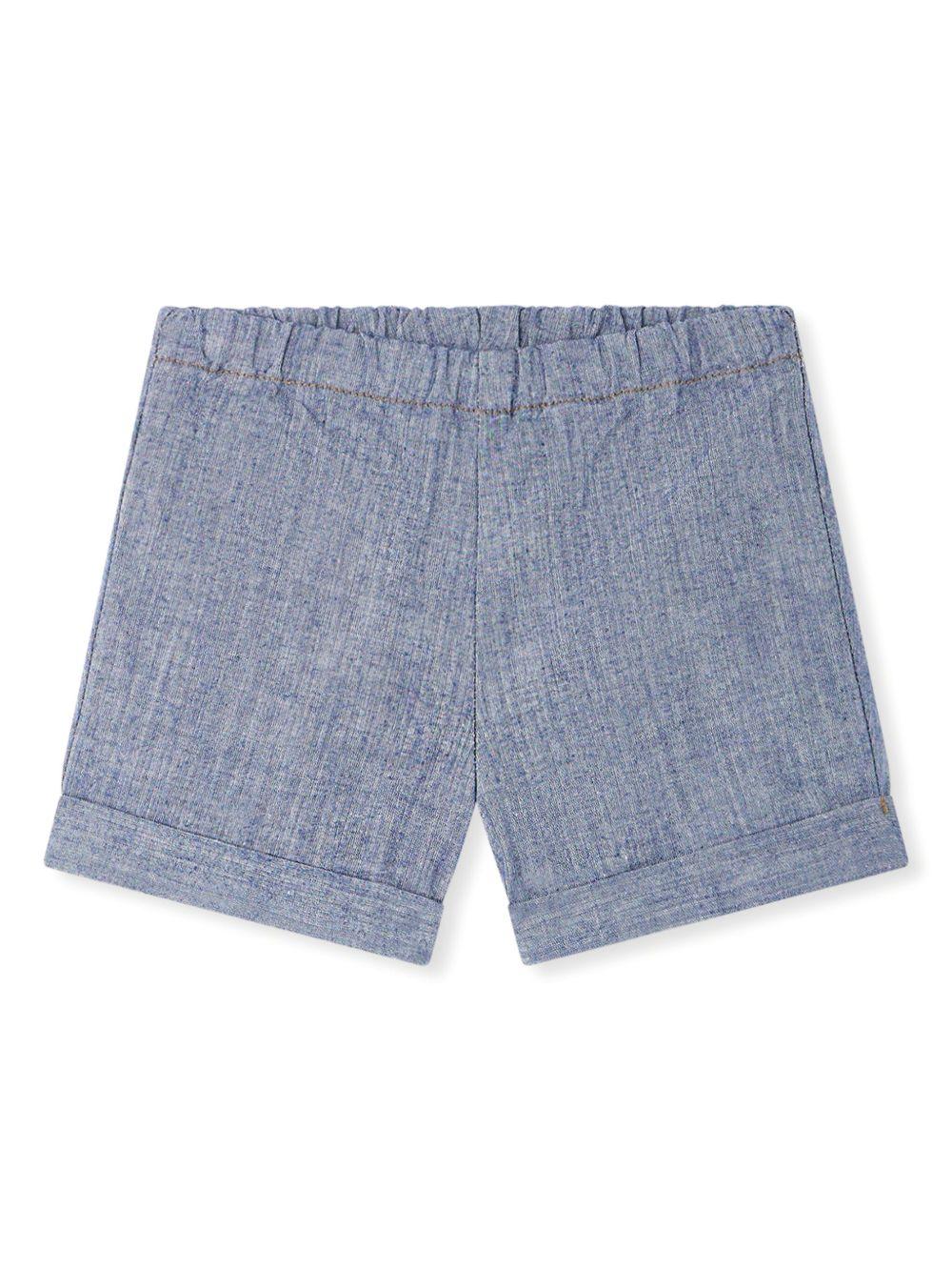 Shorts Ecady per neonata Bonpoint blu con vita elasticizzata S05YBEW00007 015A BONPOINT 