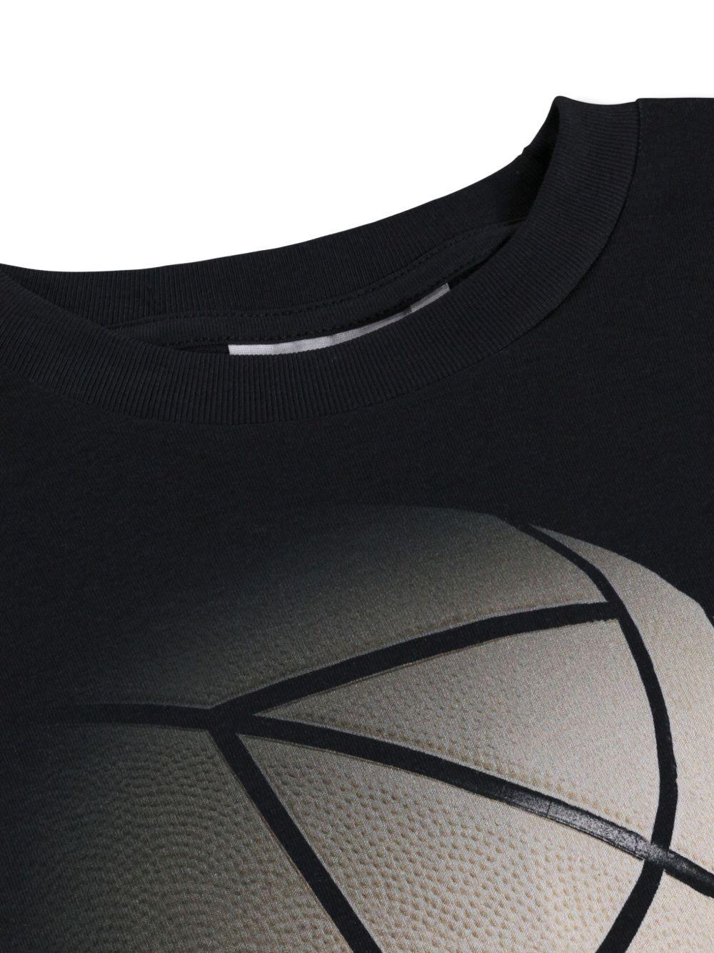 T-shirt per bambino Molo nera con stampa grafica stile Basket 1S26A206 9830 MOLO 