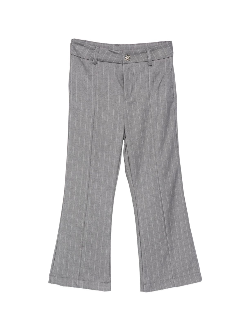 Pantaloni gessati per bambina John Richmond Junior grigi con decorazione sul retro RGA25183PA BLUE VAPOR JOHN RICHMOND JUNIOR 