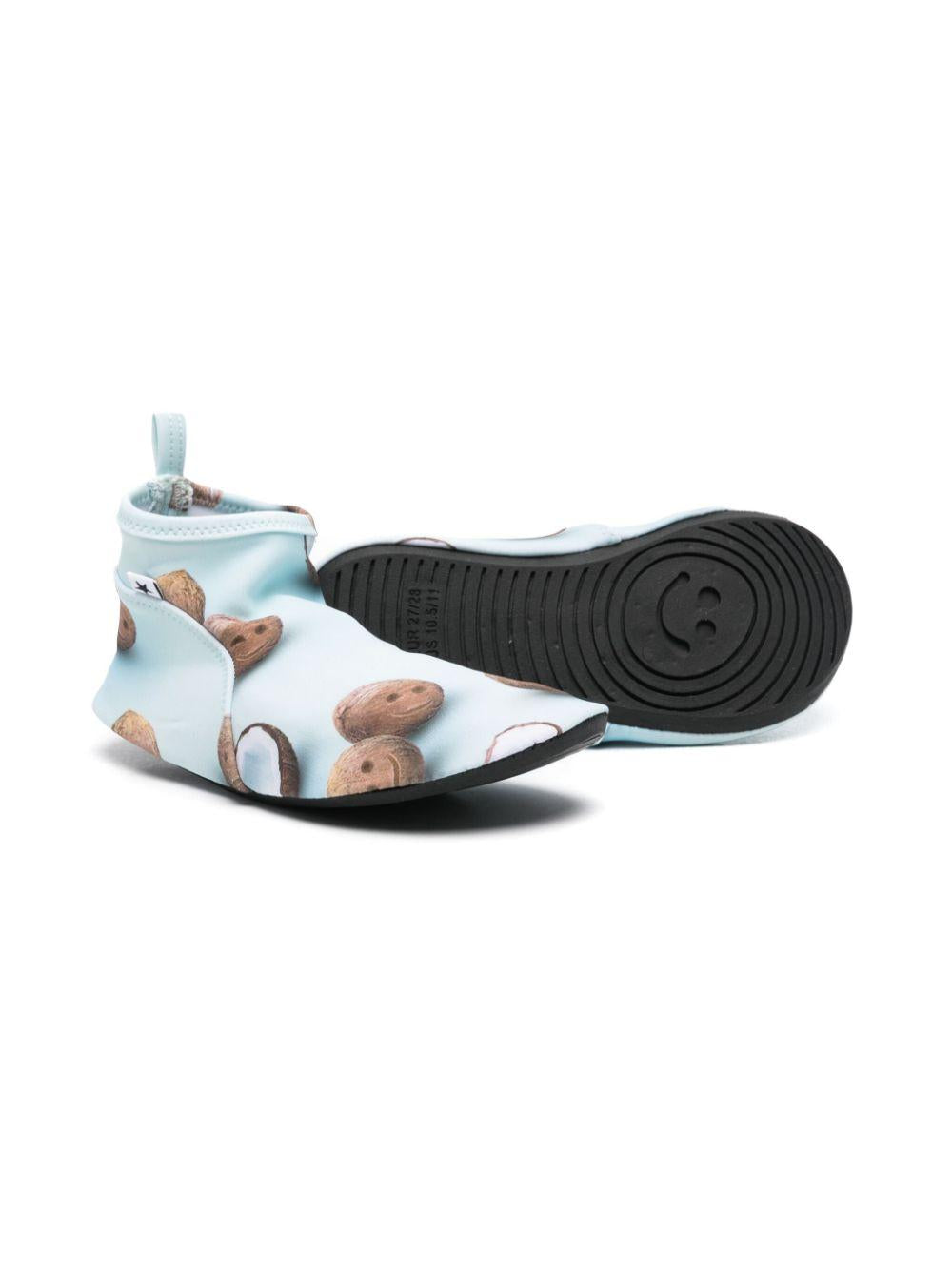 Stivaletti da mare per bambino Molo azzurro con stampa grafica frutta 7S25U302 9251 MOLO 