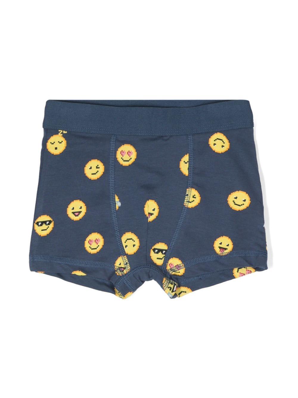 Set di boxer Justin per bambino Molo blu con stampa grafica all-over 1W24Q201 9218 MOLO 