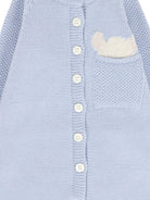 Tutina per neonato Gensami Kids azzurra con chiusura con bottoni TU-PEEKABOO-WE SKY BLUE GENSAMI 