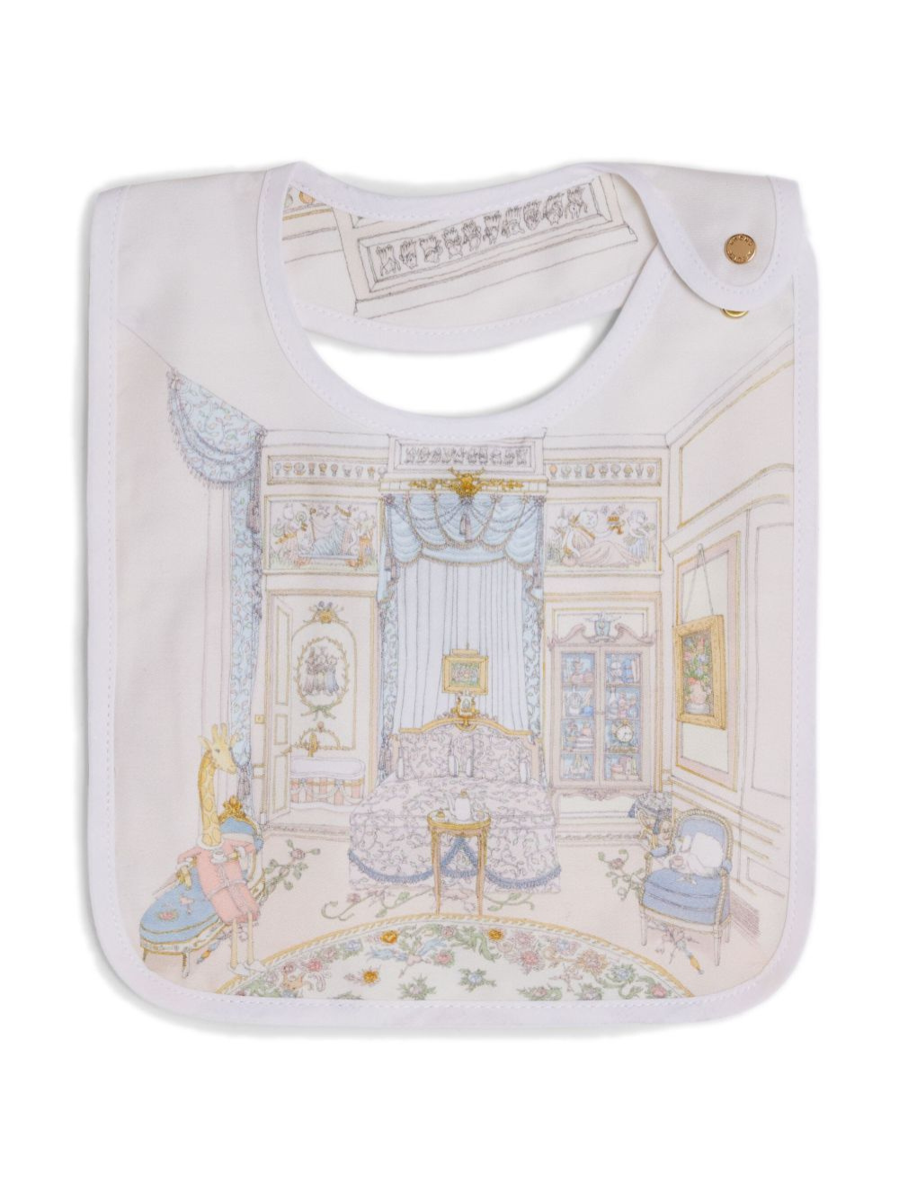 Bavaglino per neonati Atelier Choux bianco con stampa BI-CS-FRB E-U ATELIER CHOUX PARIS 