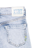 Jeans per bambina Scotch & Soda Kids in denim con applicazione logo 180295 420 SCOTCH&SODA 