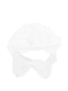 Cappello per neonata La Stupenderia bianco con decorazione con rose 1CBCP04 X30 LA STUPENDERIA 