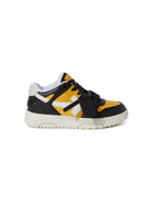 Sneakers Out Of Office per bambino Off-White Kids giallo con punta traforata OBIA011S25LEA001 1610 OFF WHITE KIDS 