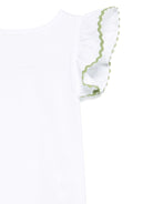 Top per neonata Mariella Ferrari bianco con dettaglio a smerlo TSC3 500 P005 MARIELLA FERRARI 