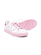 Sneakers per bambina Monnalisa x Barbie bianco con fondo rosa 8CD020 4F34 0193 MONNALISA 