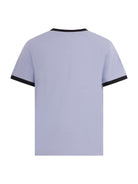 T-shirt per bambino Balmain Kids azzurra con stampa del logo sul davanti BY8P41 Z3672 652NE BALMAIN KIDS 