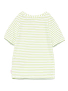T-shirt per bambina Scotch & Soda Kids verde a righe 179362 324 SCOTCH&SODA 
