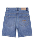 Shorts per bambino Givenchy Kids denim con cuciture tono su tono H31110 Z25 GIVENCHY KIDS 