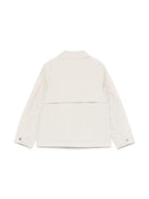 Giacca per bambino K-Way Kids P. Broen beige con due tasche laterali a fessura K5124ZW 634 K-WAY KIDS 
