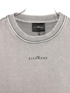 Felpa per bambina John Richmond Junior grigia con stampa logo RBA25122FE GREY STEEL JOHN RICHMOND JUNIOR 