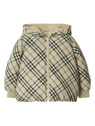 Piumino reversibile a quadri per bambino Burberry Kids beige con design imbottito 8088519 B9629 BURBERRY KIDS 