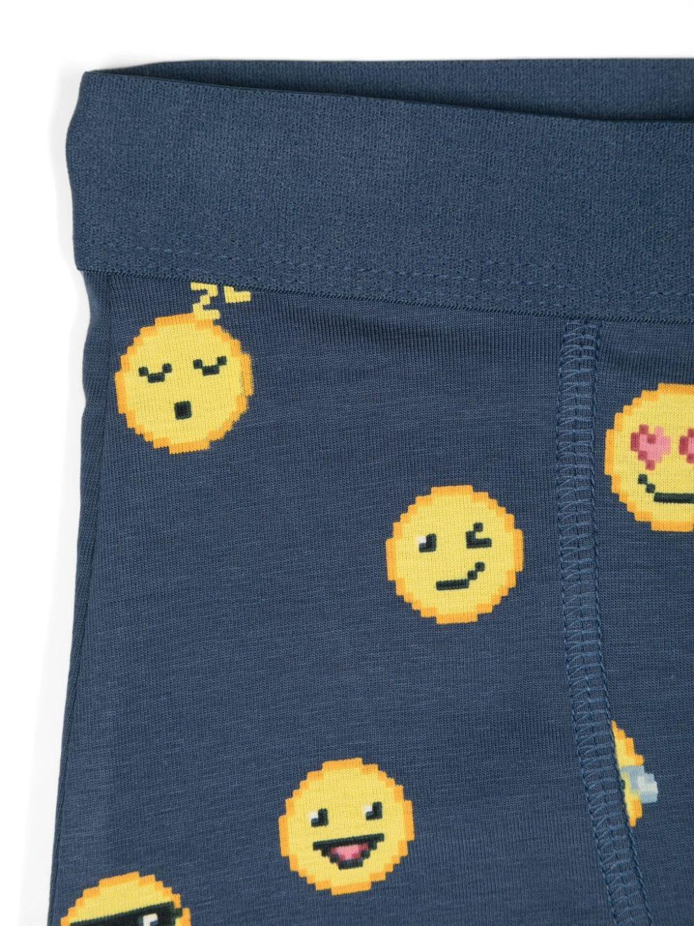 Set di boxer Justin per bambino Molo blu con stampa grafica all-over 1W24Q201 9218 MOLO 