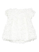 Abito per neonata La Stupenderia bianco con trama a petalo 1CJAB34 X30 LA STUPENDERIA 