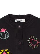 Maglione per bambina Billieblush nero con ricami U21389 062 BILLIEBLUSH 