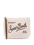 Clutch MC2 Saint Barth Kids beige con stampa logo ALI0023 01362I MC2 ST. BARTH KIDS 
