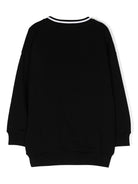 Felpa con stampa per bambino Balmain Kids nero con rifinitura a coste BV4Q80 Z0081 930BC BALMAIN KIDS 