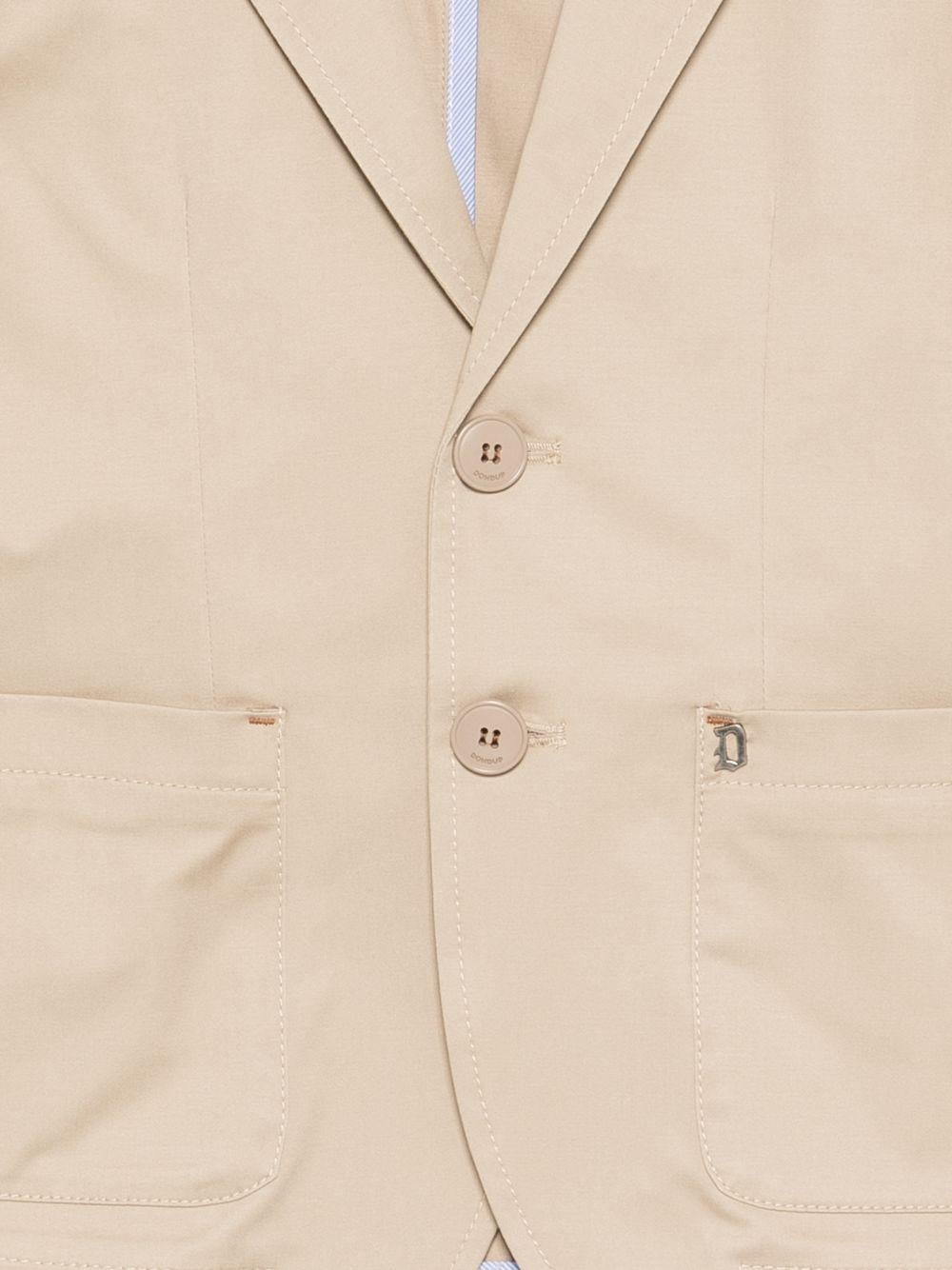 Blazer per bambino DONDUP Kids beige con bottoni sul davanti DMGC0240RA029 0037 DONDUP KIDS 