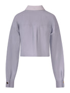 Camicia per bambina Elisabetta Franchi La Mia Bambina bianca con design crop EFCA2720CA235 5272 ElISABETTA FRANCHI 