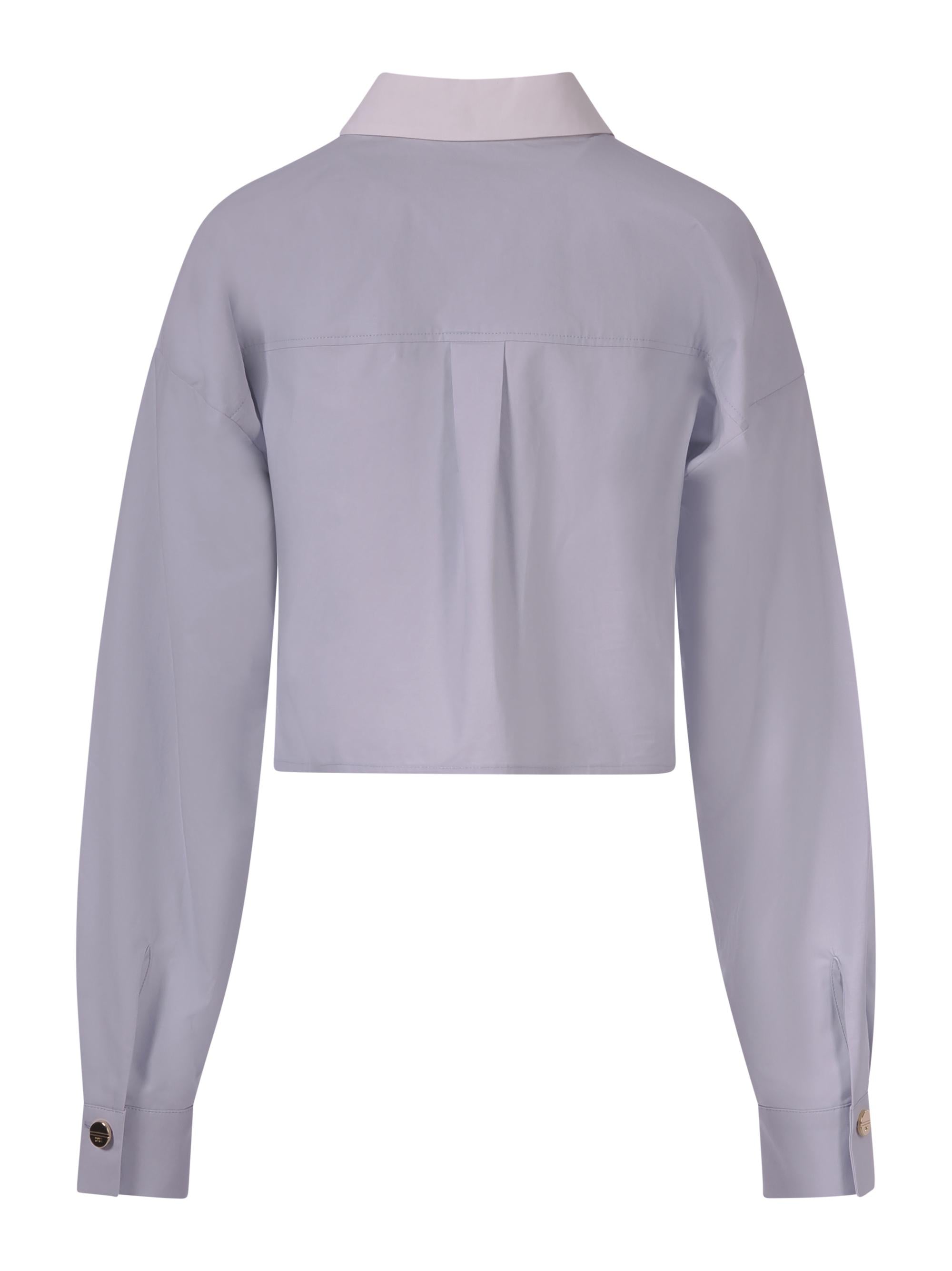 Camicia per bambina Elisabetta Franchi La Mia Bambina bianca con design crop EFCA2720CA235 5272 ElISABETTA FRANCHI 