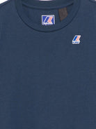 T-shirt per bambini K Way Kids blu con dettaglio logo K7133YW B67 K-WAY KIDS 