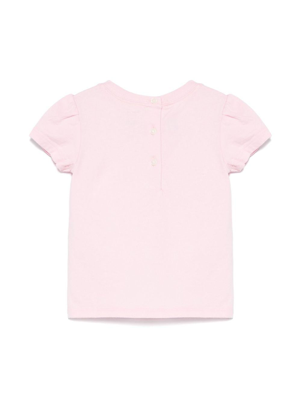 T-shirt per neonata POLO RALPH LAUREN KIDS rosa con motivo Polo Bear 964040NB 001 Ralph Lauren kids 