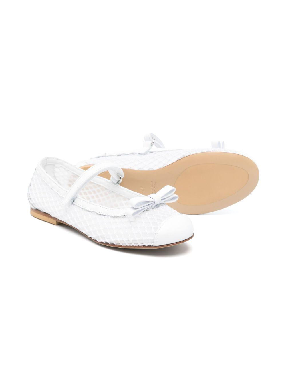 Ballerine per bambina MONTELPARE TRADITION bianco con strato a rete 80822 BIANCO MONTELPARE TRADITION 