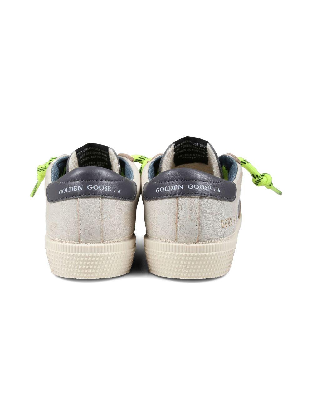 Sneakers per bambino Golden Goose Kids in pelle blu con chiusura con lacci F00715F006774 10357 GOLDEN GOOSE KIDS 