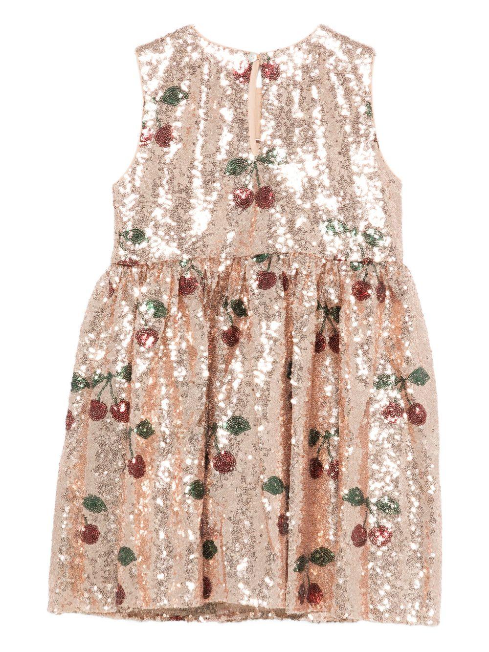 Abito Starla per bambina Konges Sløjd rosa con decorazione a paillettes KS103990 P00049 KONGES SLOJD 