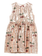 Abito Starla per bambina Konges Sløjd rosa con decorazione a paillettes KS103990 P00049 KONGES SLOJD 