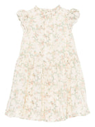 Abito per bambina Bonpoint bianco con stampa floreale all-over S06GDRW00018 547B BONPOINT 