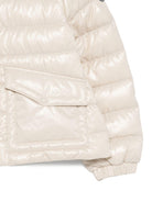 Giubbino per bambina Moncler Kids bianco con cappuccio L19541A00022597Z8 20N MONCLER ENFANT 