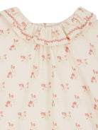 Blusa per bambina Bonpoint beige con stampa all-over W05GBLW00025 524 BONPOINT 