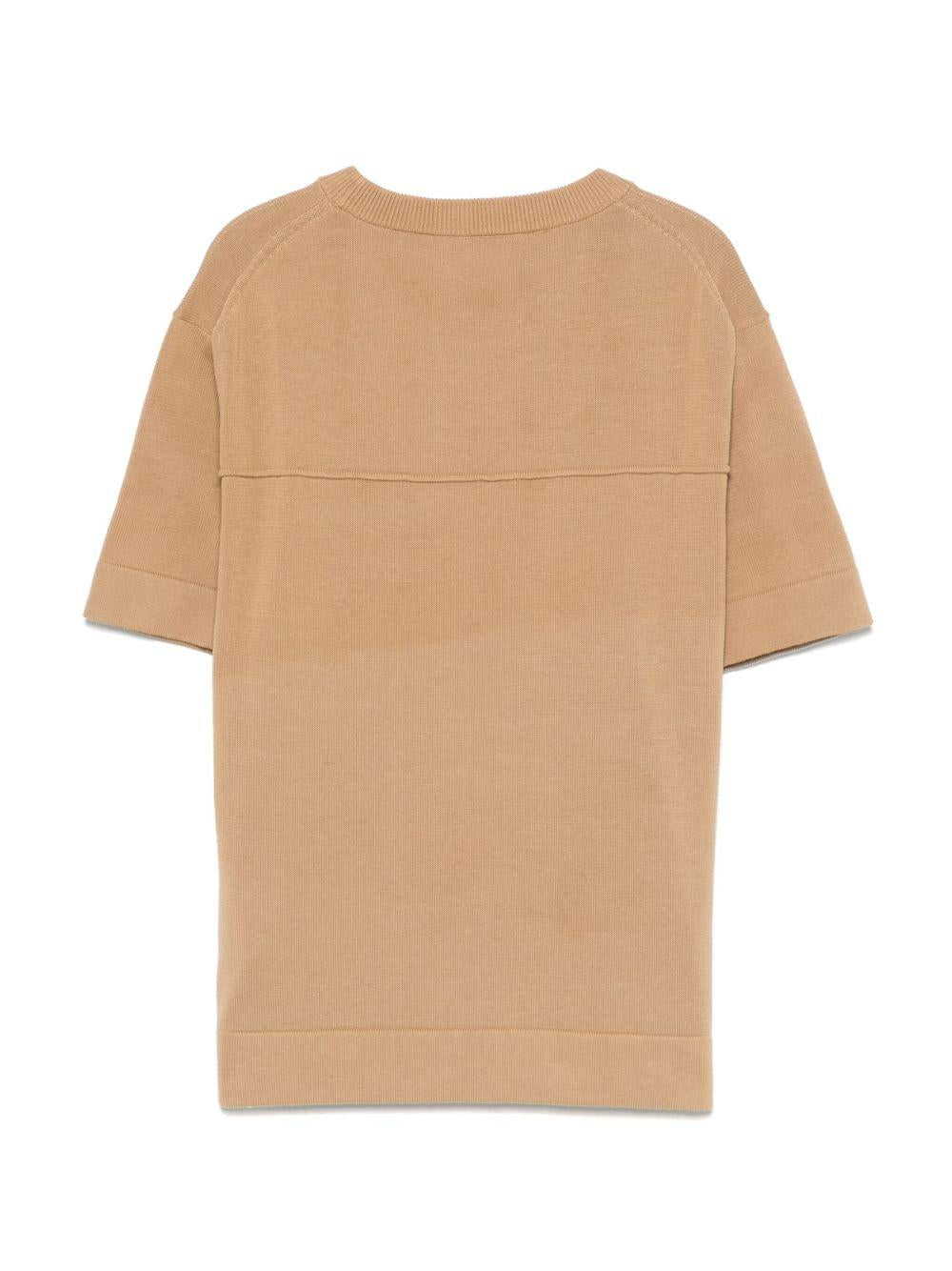 T-shirt in cotone per bambino Paolo Pecora Kids beige con girocollo PP3983 BEIGE PAOLO PECORA KIDS 