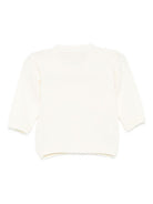 Cardigan per neonato La Stupenderia bianco con trama a coste 1WCCR23 802 LA STUPENDERIA 