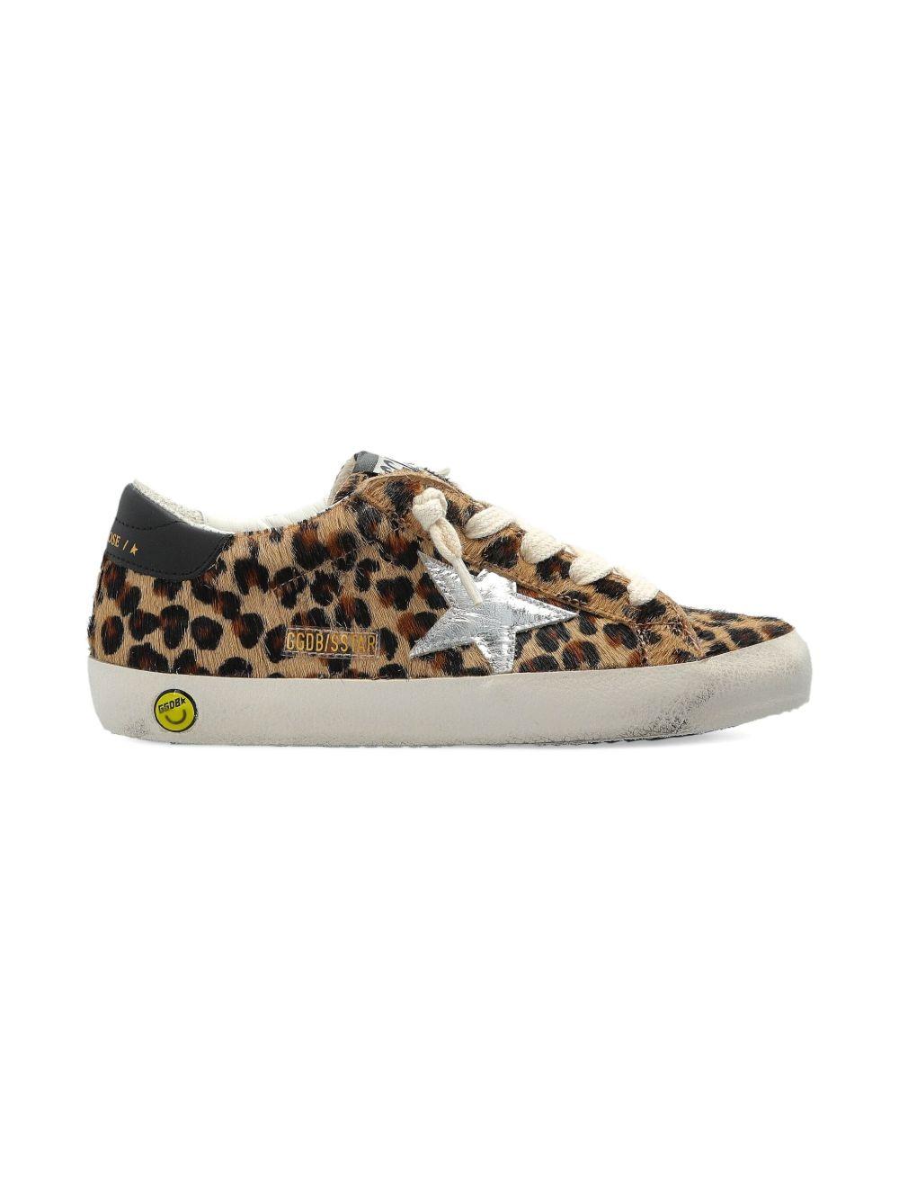 Sneakers per bambina Golden Goose Kids Super-star Classic With List marrone leopardate F00101F008025 55731 GOLDEN GOOSE KIDS 