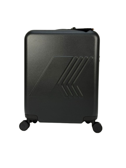 Trolley Eudoxie Logo per bambini K-Way Kids nero con guscio in policabornato K81372W USY K-WAY KIDS 